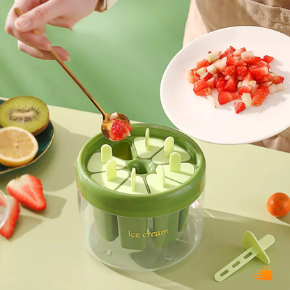 Silicone Ice Cream Popsicle Mold Set 7 Pieces