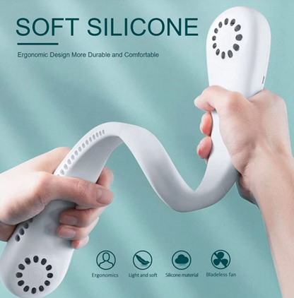 USB Rechargeable Neck Fan | 3 Modes Fan Speed