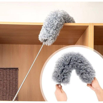 Microfiber Duster With Extension Pole Reach & Clean Easily
