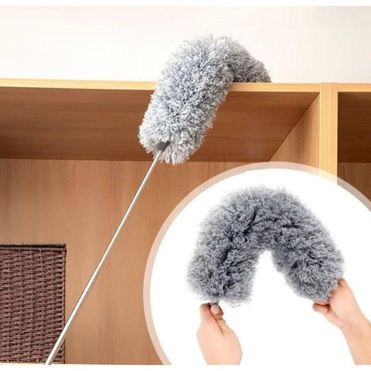 Microfiber Duster With Extension Pole Reach & Clean Easily