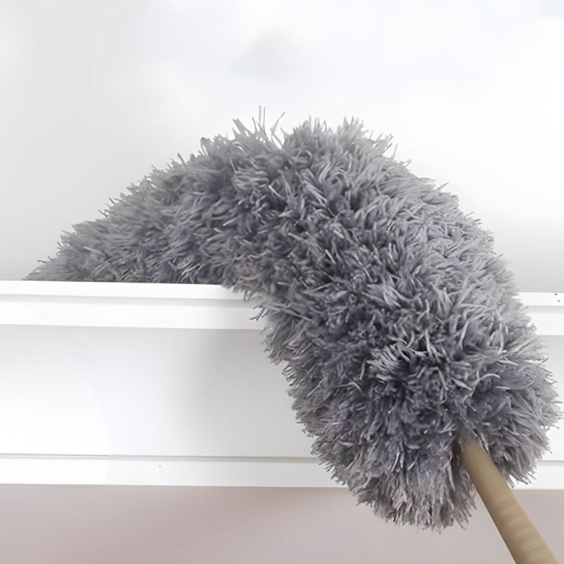 Microfiber Duster With Extension Pole Reach & Clean Easily