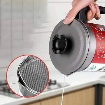 Oil Filter pot | Stainless Steel For Kitchen | Flat 40% OFF!
